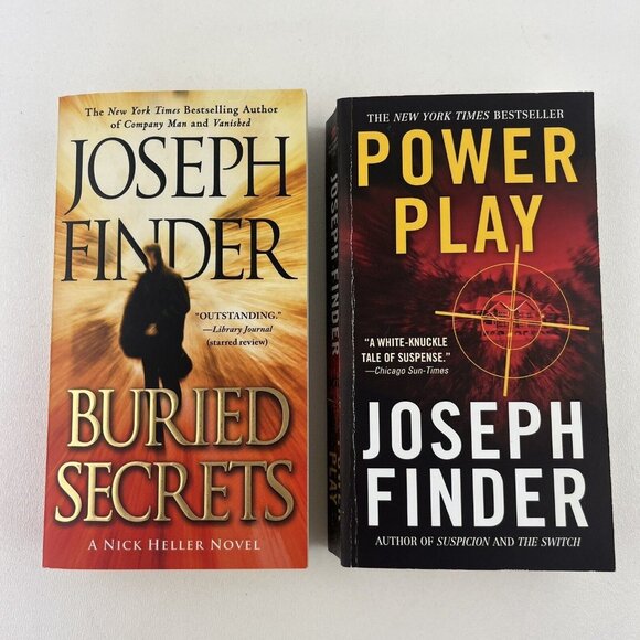 Joseph Finder Other - Lot of 2 Joseph Finder Novels Paperback Variety Suspense Books Mixed Lot